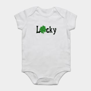 St.Patrick 's Day Print Label Baby Bodysuit